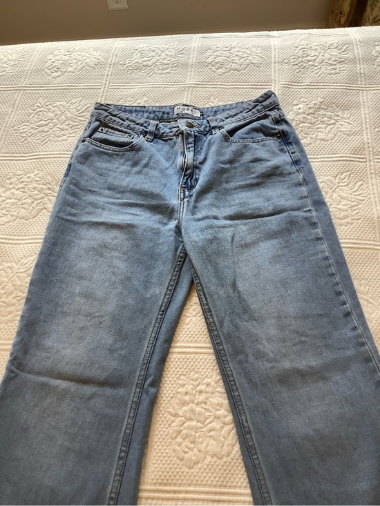 Motel Rocks Denim - Motel Rocks Light Blue Straight Leg Jeans